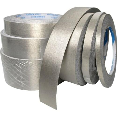20M Conductive Tape Double-sided Conductive Anti-interference Shielding Electromagnetic Wave Radiation-Proof Silver Gray Tape