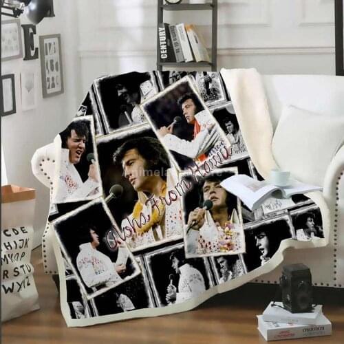 Elvis Presley Blanket 3D Print Fleece Blankets For Beds Home Textiles Luxury Adult Gift Warm Bedspread Soft Winter Singer Cool