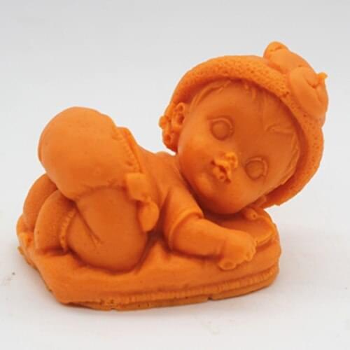 FM368 soap mold/handmade soap mold/silicone mold/candle die/soap die side sleeping baby
