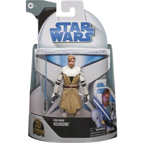 Hasbro Star Wars 6-inch Movable Clone Wars Obi-Wan Anakin Figure Figure Desktop Decorations Museum Frame Model Birthday Present