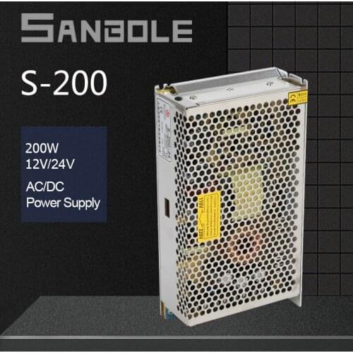 Switching Mode Power Supply Single Output Combine Voltage 200W 5/12/15/24/48V Metal Shell Aluminum