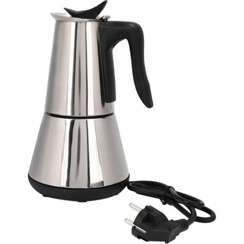 Espresso Maker with Great Flavor and Rich Brew Coffee Maker,Electric Stove Easily to Make Italian Espresso EU Plug
