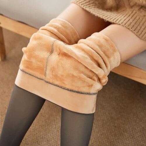 Hot Winter 220g Thicken Warm Spring Plus Velvet Black Coffee Imitation skin Pantyhose Women Tights Sexy Tights Thick Nylons 506