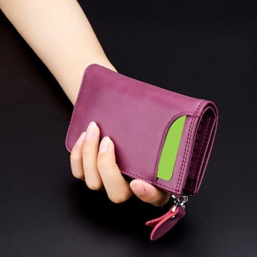 PU Leather Short Women Wallet Zipper Ladies Small Clutch Money Coin Card Holders Purse Female Wallets Cartera