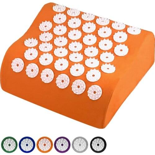 Massage Cushion Pain Stress Relief Fitness Acupressure Massage Mat Pillow Set Cushion Massage Detachable Sponge Pillow Pad Neck