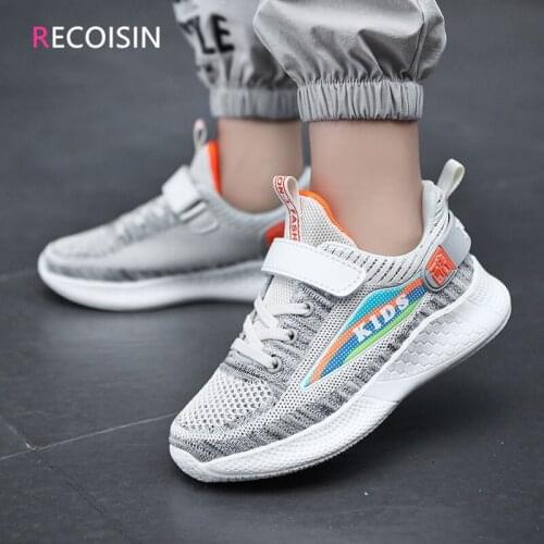 RECOISIN 2021 Children Shoes Boys Breathable Mesh Sneakers Boys Shoes Fashion Casual Sneakers Kids Shoes Basket Chaussure Enfant