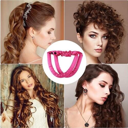 Heatless Curl Ribbon for Long Hair Heatless Lazy Curls Overnight Tube Curling DIY Soft Foam Hair Curl for Women Girls