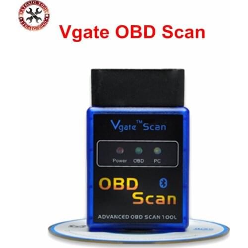 Mini Vgate ELM327 V2.1 Bluetooth ELM 327 OBD2 Code Scanner Support Most OBD2 Protocols Works On Android/ PC ELM-327