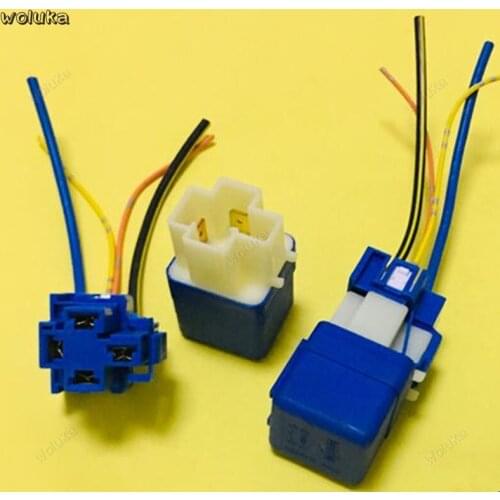 Car modification universal 4 pin 12V with line high power relay with base car relay CD50 Q04