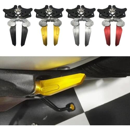 Motorcycle CNC Rear Rotatable Passenger Footrest Pedal Foot Plate For Yamaha XMAX 300 xmax 400 xmax 125 xmax 250 2017-2019 2020