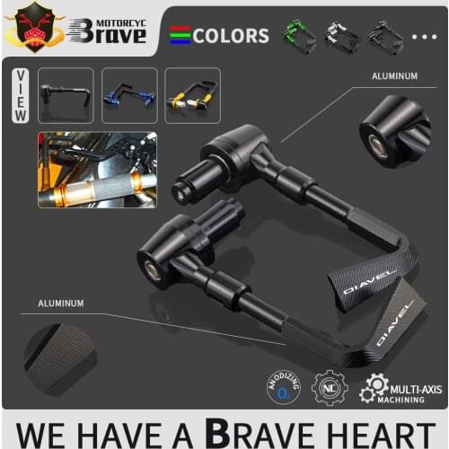 Motorcycle 7/8"22mm CNC Handlebar Grips Guard Brake Clutch Levers Guard Protector For Ducati Diavel 1260 1200 1260S XDiavel S