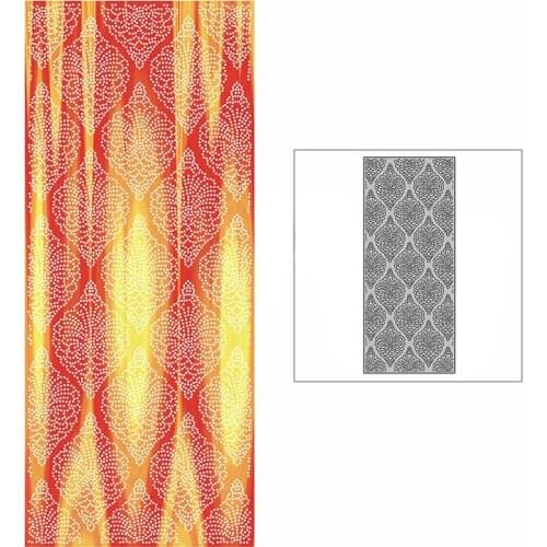 New Slim Spotted Floral Pattern Background Plate Craft Embossing 2021 Metal Cutting Dies for DIY Scrapbooking Album Card Making