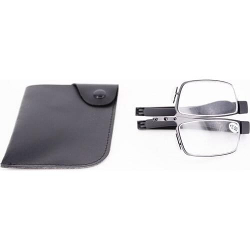 Folding Reading Glasses Strength With Case Small Vintage Mens Readers Flexible Womans Metal Mini Read Glasses Box wholesale