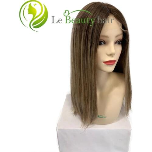 Le Beauty Hair Jewish Wig Kosher Wigs 100% Unprocessed Virgin Hair Lace Top Wig Blonde Color Layer Wigs