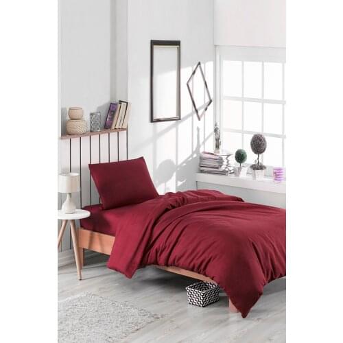 Plain Colorful plain Pattern 3-Piece Duvet Cover Sheet Pillowcase Single Bed Duvet Cover Cotton 2021 New Season
