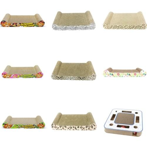 Rectangle Cat Scratcher Bed Scratch Pad Protecting Furniture Hollow Pet Products Cardboard Pet Scratch Cat Toys
