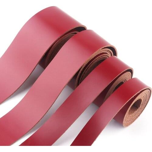 Natural Leather Strap-Flat Leather for Belt,Tanned Cowhide Leather Strip Backpack ,Leather Strap Craft for Purse Bag Handbag