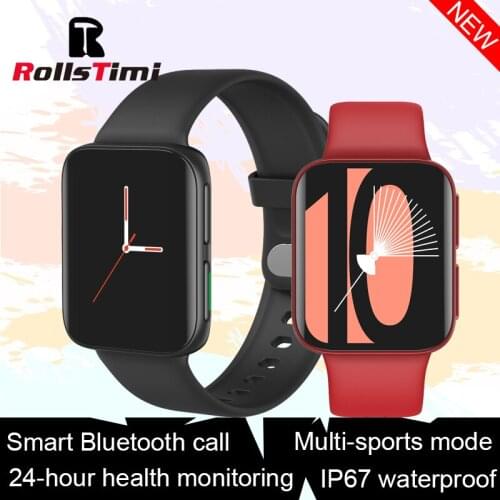 Rollstimi Fashion Smart Watch Ladies Heart Rate Blood Pressure Sport Watch Men Woman IP67Waterproof wristband3D dynamic dial