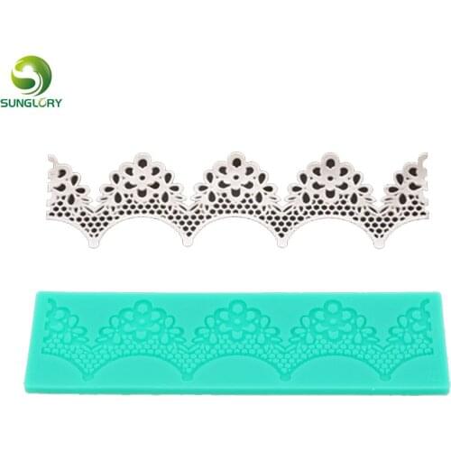 Flower Pattern Silicone Lace Mat Sugar Lace Mold Kitchen Cake Lace Mold Baking Tools For Cakes Fondant Mold Decoration Bakeware