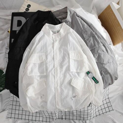 Sun Protection Clothes Mens Summer Outdoor Thin Jacket Casual Breathable Large Size 5XL Skin Windbreaker MA084