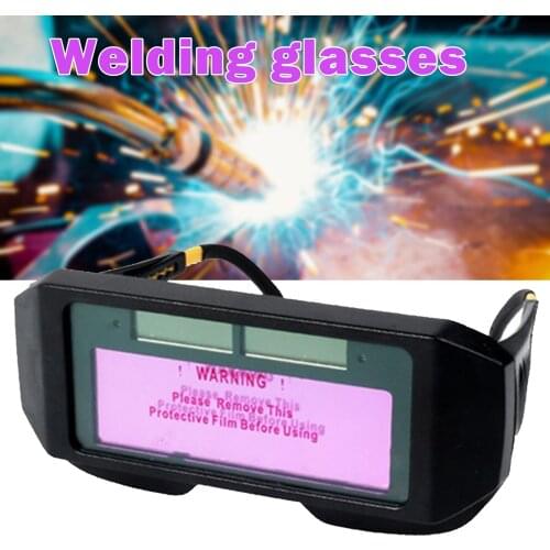 Solar Automatic Dimming Welding Glasses Anti-Glare Protective Goggles Heavy Duty Glasses MUMR999