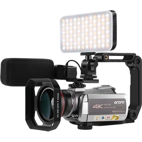 Vlog Camera Camcorder 4K Professional AZ50 64X Digital Zoom IR Night Vision WiFi Filmadora for YouTube Blogger Video Filming