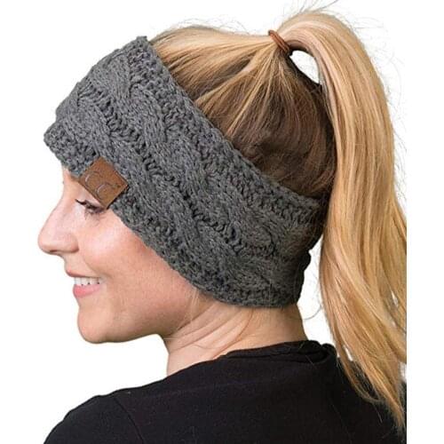 Knit Headband Crochet Twist Hair Band Outdoor Sports Headband Fashion Cap Warm and Comfortable for Women