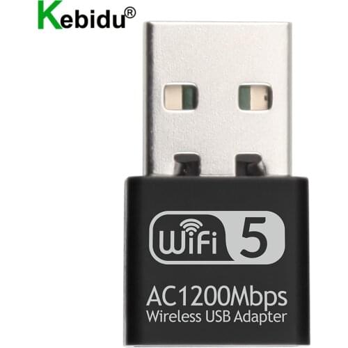 2.5Ghz 1200Mbps USB WIFI Adapter 802.11AC USB Wireless LAN Network Card Mini Portable Dual Band Wi-Fi Adapter For PC Laptop