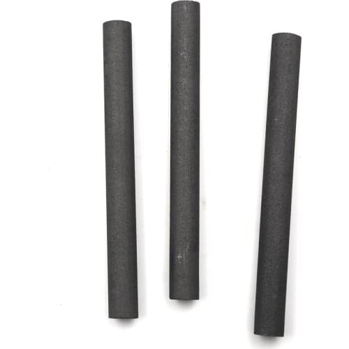 3Pcs/Lot for Light Industry Metallurgy 99.9% Graphite Rods Welding Electrode Cylinder Rod Bars Carbon Rod Machine Tools