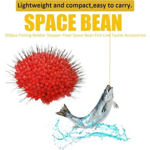 300pcs/Pack Fishing Bobber Oval Black Silicon Stopper Space Bean Connector Fishing Line Resistance pesca Fishing Accessories