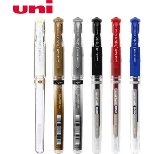 7pcs Japan UNI Uni-ball Signo Broad UM-153 Gel Pen - 1.0mm Blue/Black/Red/White/Silver/Gold/BlueBlack 7color Optional