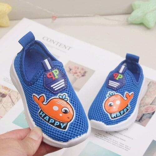 2021 Top quality kids sneakers baby boys girls running shoes breathable soft infant shoes first walk sports shoesfor 1 to 3 Y