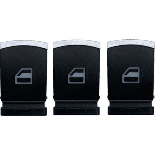 3PCS Free Shipping 5ND959855 CHROME WINDOW SWITCH For VW Golf MK5 MK6 Tiguan Touran Jetta Passat