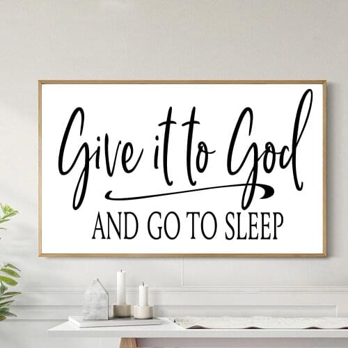 Give It To God Oil Painting Printed On Canvas Wall Art Picture Printing And Poster For Living Room Coffee Decoration