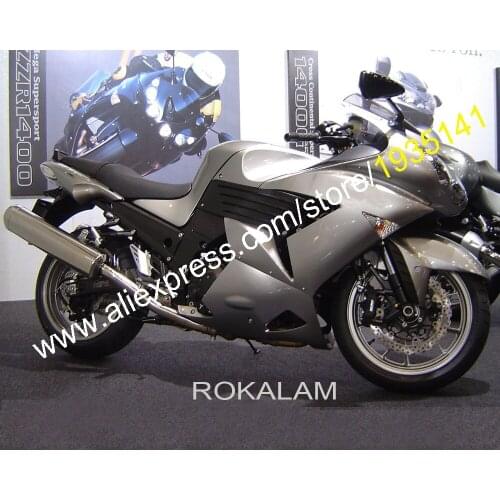 Fairing Kit For Kawasaki Ninja ZX14R 2006-2011 ZZR 1400 06 07 08 09 10 11 Silver Body Autorbike Fairing (Injection molding)