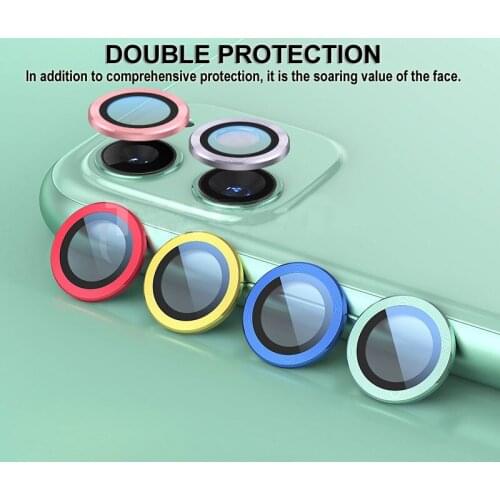 Metal and Glass Camera Lens Screen Protector Film for iPhone 11 11 Pro Max 0.4mm Back Lens Film Camera Protector Back Cover Film