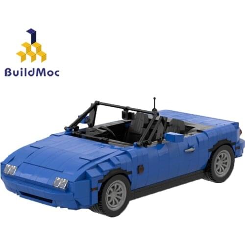 MOC Fashion brand MX-5 Car Roadster Model Kit MOC-27076 Building Blocks Bricks Bulk Model Figures Educational Kids Toys