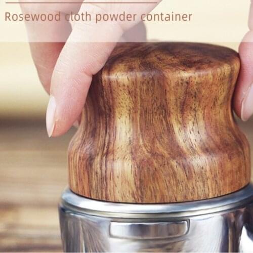 Clover coffee cloth powder machine pear rosewood stainless steel espresso coffee press powder hammer coffee accessories 51/58mm