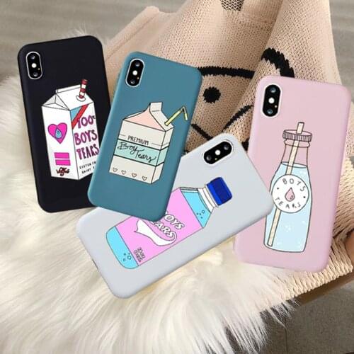Lovely New Boy Tears Soft Silicone Back Cover Case for IPhone 11 Pro Max X XR XS MAX 6S 7 8 Plus Cases Silcone Covers
