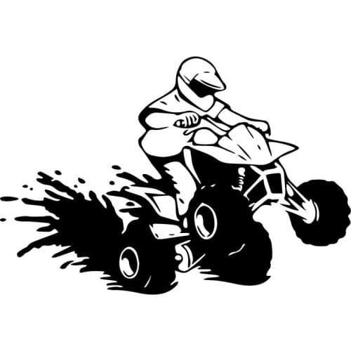 Car Stickers Personalized Interesting ATV Decoration PVC Creative Car Stickers High Quality 18cm * 12cm