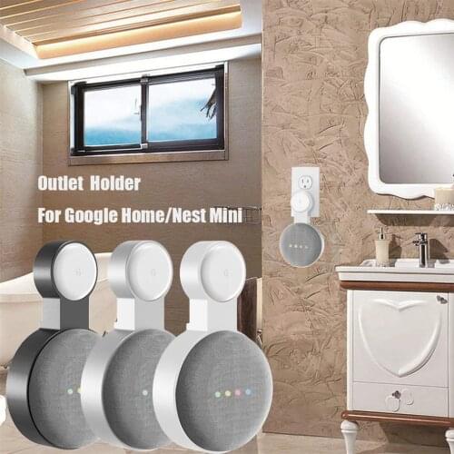 Wall Mount Holder for Google Home Mini (1st Gen) Google Nest Mini (2st Gen) Cord Management for Google Mini Smart Speaker