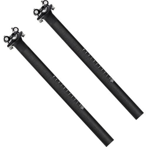 New Mountain Road bike 3K carbon fibre seatpost carbon bicycle seatpost matte 27.2/30.8/31.6 x350/400mm MTB part