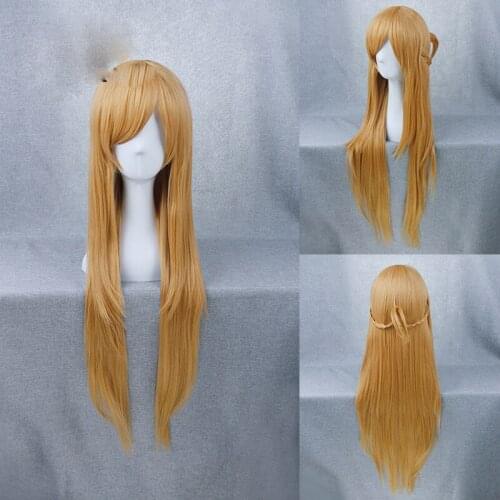 1pcs Anime Sword Art Online Yuuki Asuna Wig SAO Heat Resistant Synthetic Hair Party Cosplay Prop Decor Collection for Women Girl