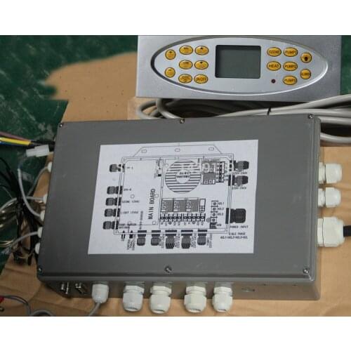 Full set 15key yellow keypad and control master box for winer and hotpool amc spa tub, spa server control system for AMC spa