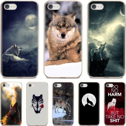Durable Silicone Phone Case Wolf on Snow For Huawei Y6 Y5 2019 For Xiaomi Redmi Note 4 5 6 7 8 Pro Mi A1 A2 A3 6X 5X 7A