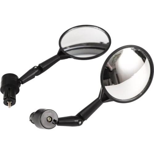 Adjustable MTB Bike Silicone Handle Rearview Mirror Universal Bicycle Rearview Handlebar Mirrors Cycling Bike Rear View Mirror