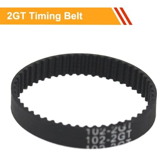 2GT Timing Belt 98/102/110/112/120/122/124/126/128/130/132mm Pitch Length 6/10mm Belt Width Gear Belt