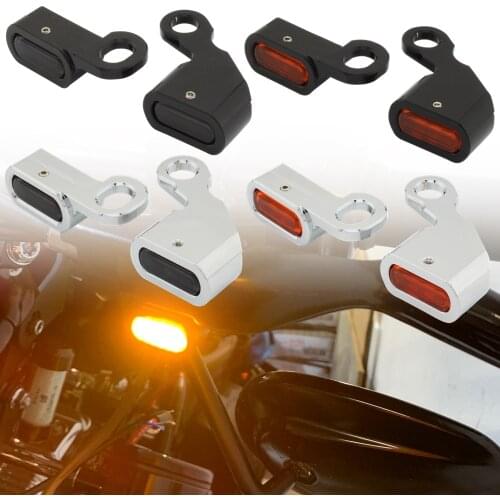 Motorcycle Handlebar Control LED Turn Signal Indicator Light Blinker Lamp For Harley Dyna 1996-2017 Softail Sportster XL 96-2003