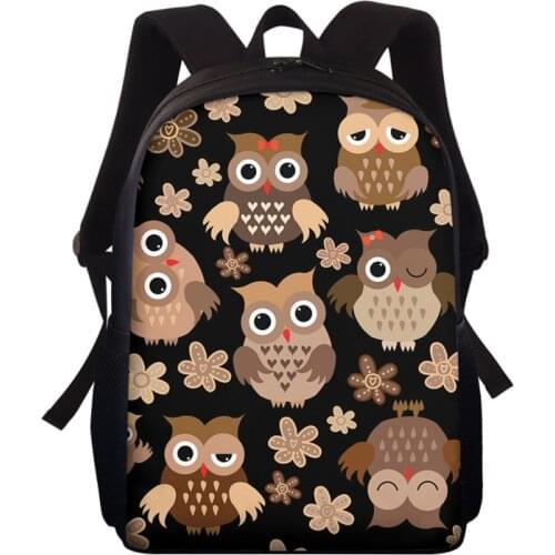 Children School Bags Kawaii Cute Owl Print Cartoon Middle Student Backpack Mutifunctional Boy Girl Outdoor Mochilas