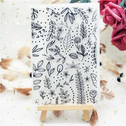 11x16CM Dream of flowers transparent seal clear stamps silicone seal roller stamps DIY scrapbook album / card production